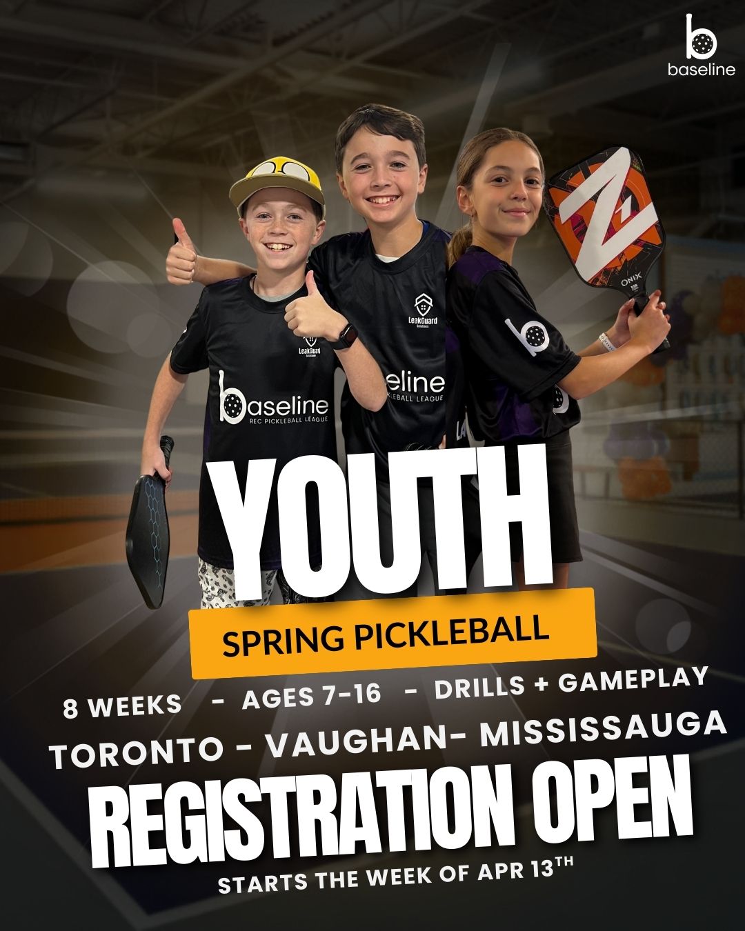 Youth Pickleball Program - 6 GTA Locations