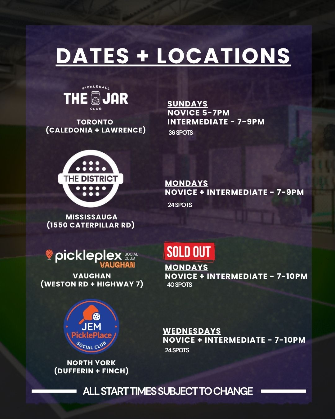Adult Pickleball League - JEM Pickleplace