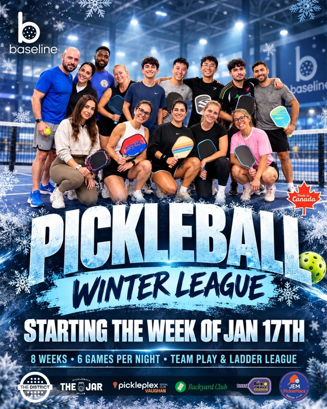 Adult Pickleball League - 7 GTA Locations