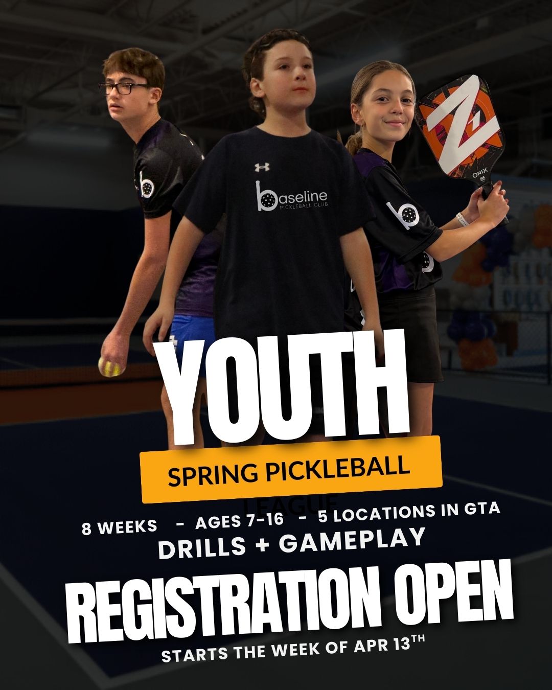 Youth Pickleball Program - 5 GTA Locations